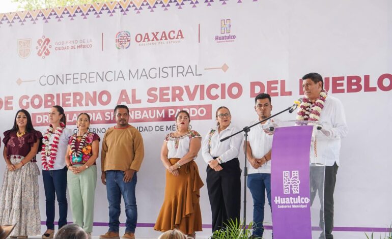  En Huatulco, coinciden Salomón Jara y Claudia Sheinbaum en la importancia de políticas a favor de la población