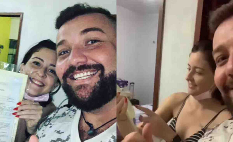  VIDEO: ‘Me libre del mal’, festeja una pareja tras firmar el divorcio