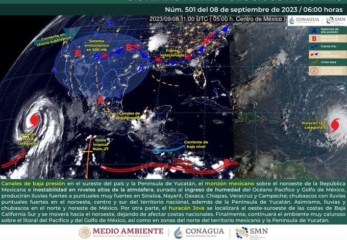 Onda tropical 27 dejará lluvias, tormentas y rachas de viento en el estado