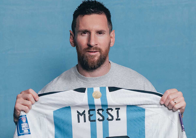 Subastarán camisetas que Lionel Messi usó en Qatar 2022