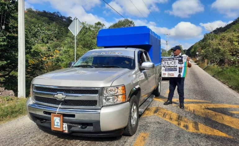  Garantiza Policía Vial Estatal seguridad de personas vacacionistas, peregrinas y locales