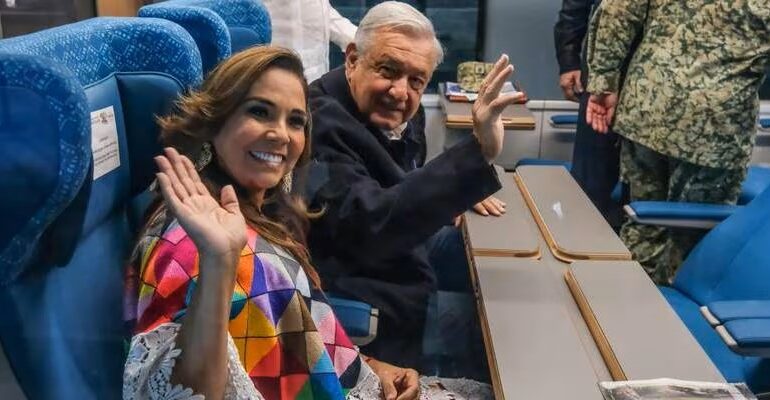  AMLO ‘estrena’ segundo tramo del Tren Maya, de Cancún a Palenque