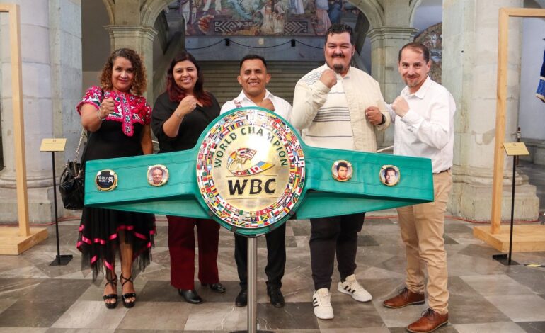  Exponen en Palacio de Gobierno piezas representativas de la historia del boxeo