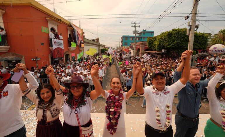  “Oaxaca seguirá siendo prioritario en mi gobierno”, afirma Claudia Sheinbaum.