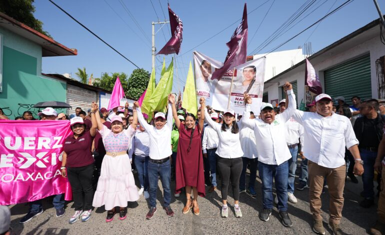  Santa Cruz Xoxocotlán da su respaldo total a Nancy Benítez para ganar la presidencia municipal