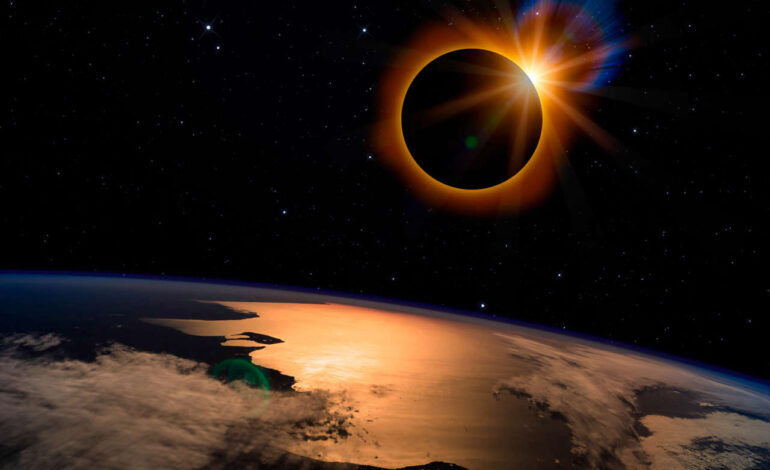  Así es como se ve un eclipse total desde el espacio