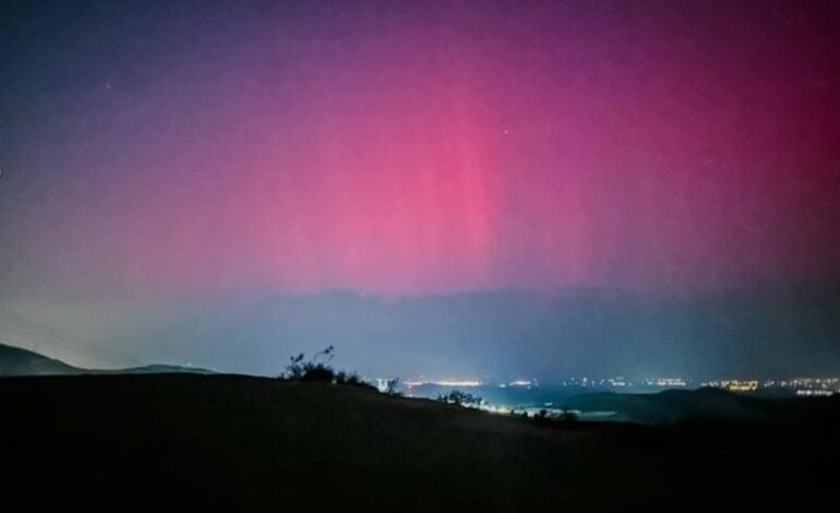  Majestuosa Aurora Boreal que ‘pintó’ la tormenta solar en cielos de México