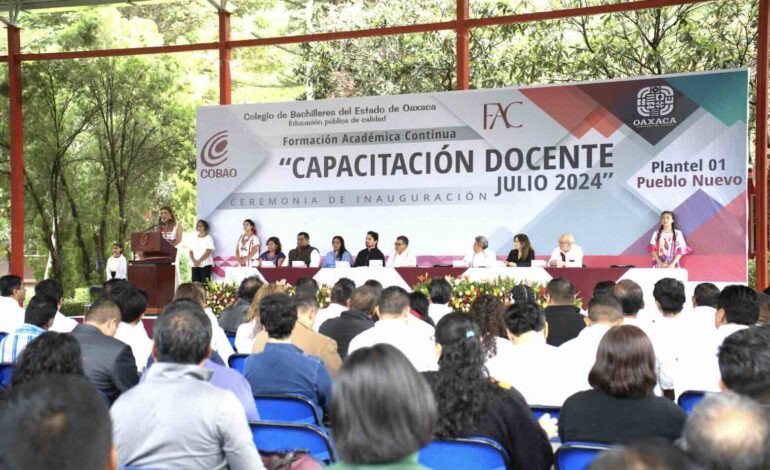  Inicia Cobao Jornada de Capacitación Docente Julio 2024