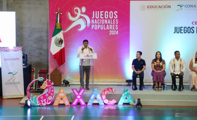 Arrancan Juegos Populares Nacionales 2024 en Oaxaca