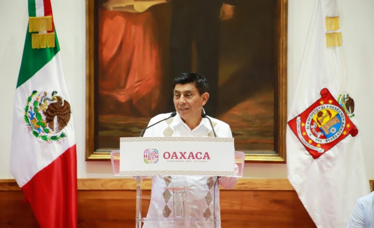 Reconoce Salomón Jara al Congreso de Oaxaca respaldo en la supresión de más de mil plazas administrativas