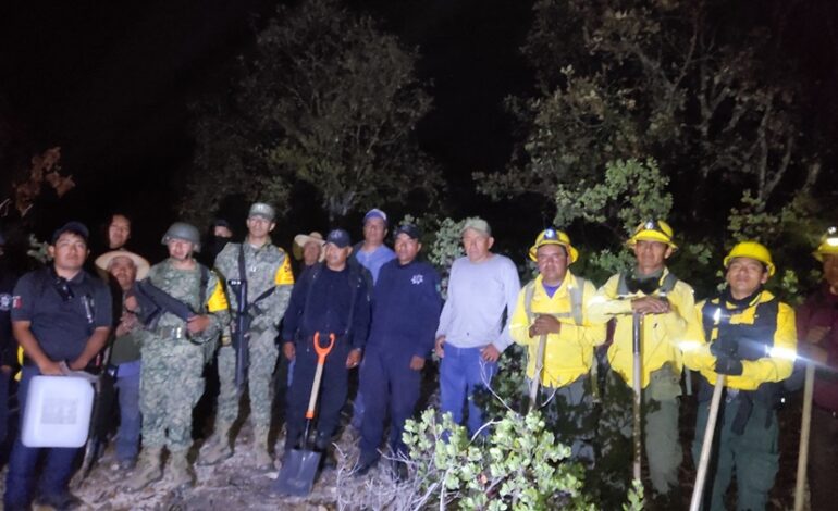 Liquida Coesfo incendioforestal en San Pablo Huitzo