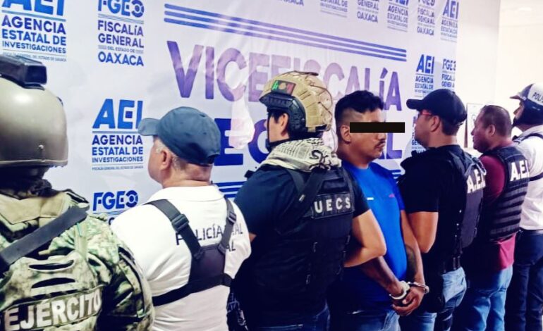Detienen a “El Cochambres”, generador de violencia en Valles Centrales y la Cuenca