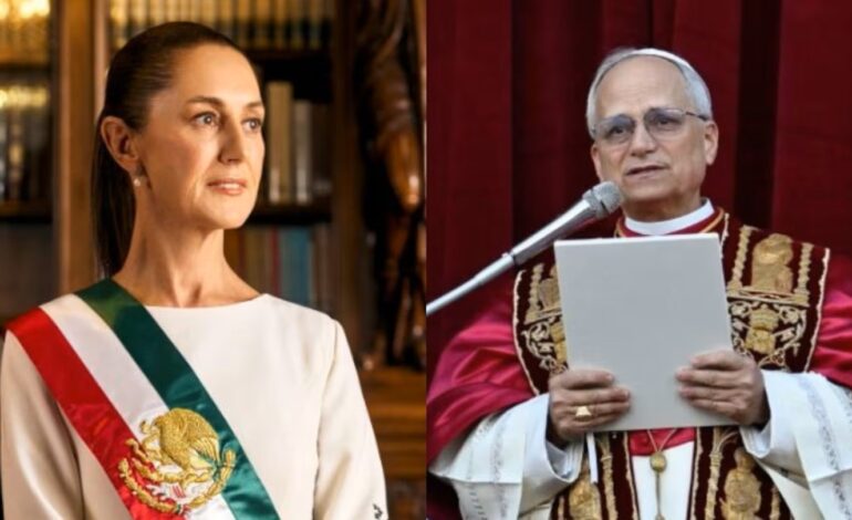“Paz y prosperidad”: Sheinbaum festeja la elección de León XIV como nuevo papa en el Vaticano