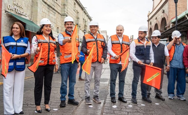 Oaxaca camina: inicia intervención integral de calles en el Centro Histórico