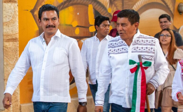 Encabezan Ray Chagoya y Salomón Jara Cruz recorrido por agencias municipales para anunciar inversión histórica
