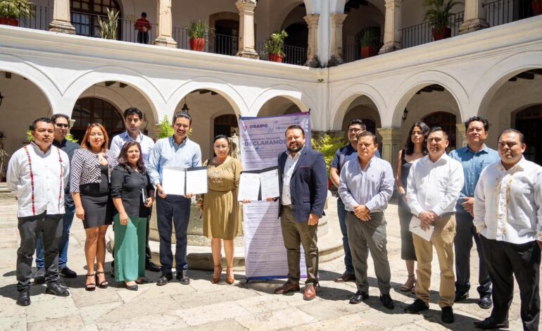 Oaxaca de Juárez da un paso firme hacia la transparencia: se firma la Declaratoria de Municipio Abierto