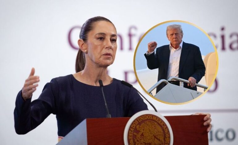 Claudia Sheinbaum evita entrar en debate con Trump: “Mejor lo dejamos ahí”