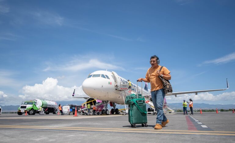 Reporta Sectur Oaxaca aumento de tráfico aéreo en los 4 aeropuertos de la entidad