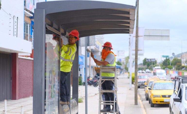  Rehabilita Gobierno de Oaxaca parabuses del BinniBus en el corredor Viguera-Xoxocotlán