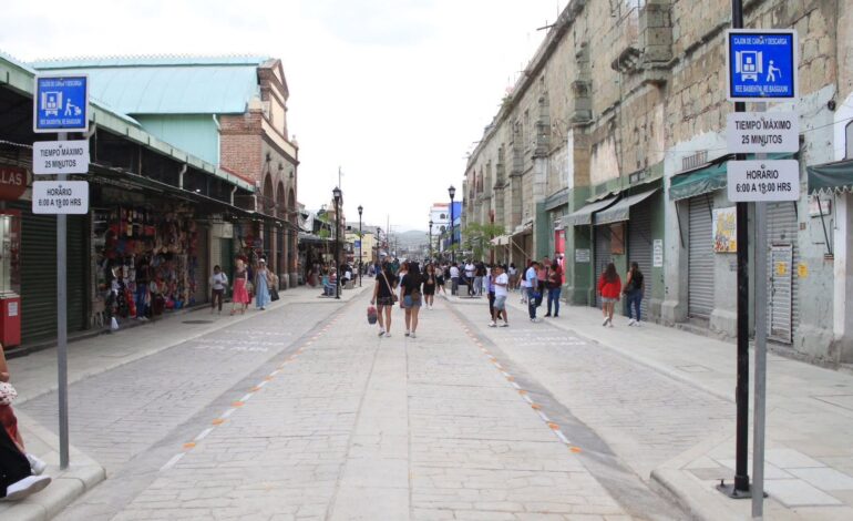  Inauguran andador semipeatonal en el Centro Histórico de Oaxaca