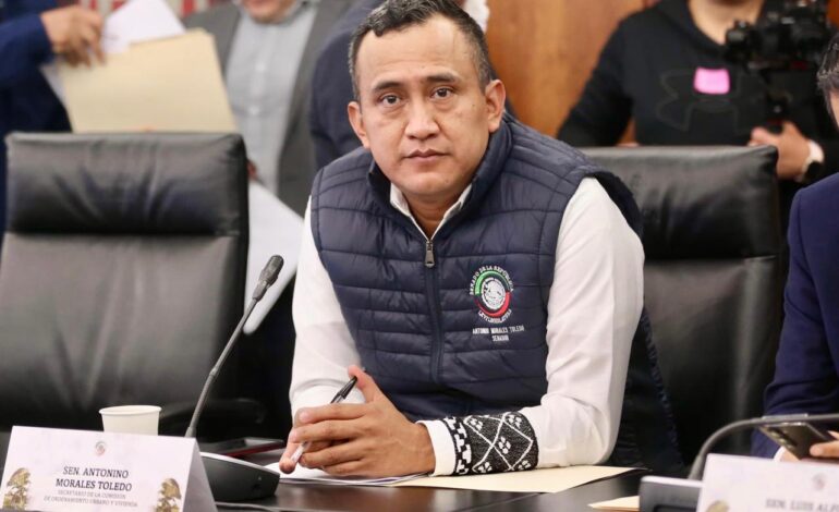  Urge senador Morales Toledo respaldo unánime del Senado a postura de México en ONU sobre crisis en Gaza