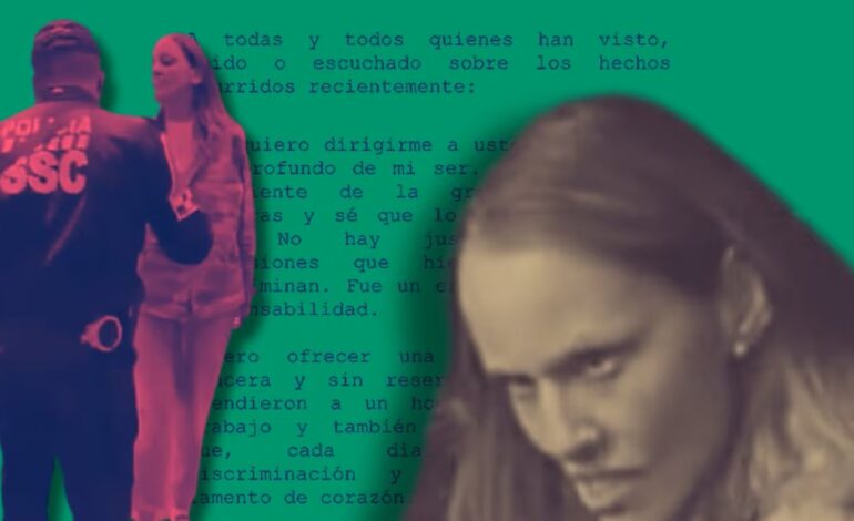  Lady Racista pide disculpas en una carta; esto dice el texto completo de Ximena Pichel