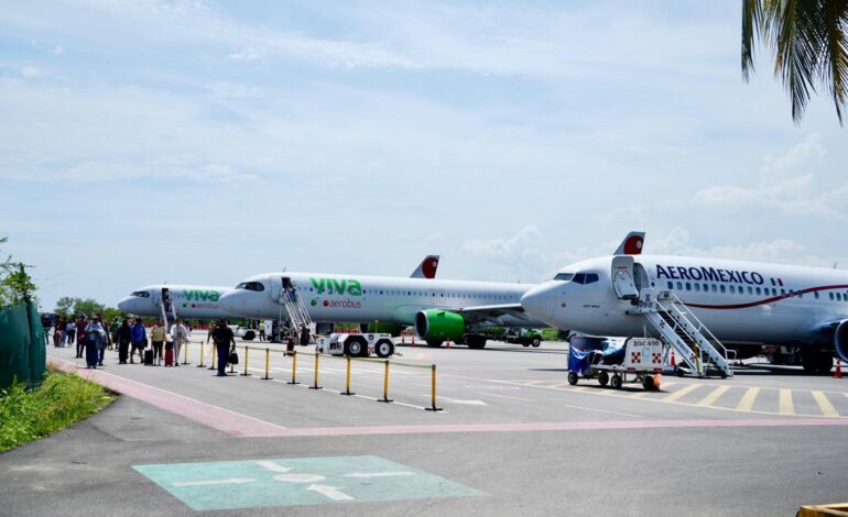  Crece tráfico aéreo en aeropuertos de Oaxaca durante el mes de julio: Sectur