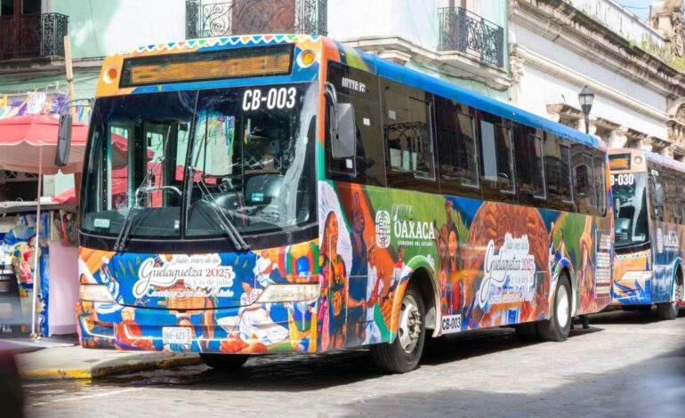  Moviliza BinniBus a más de 100 mil personas durante Julio, mes de la Guelaguetza 2025