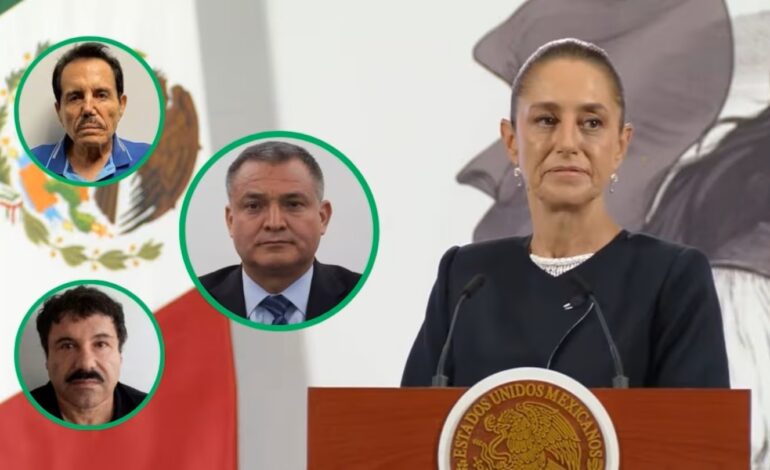  Sheinbaum destaca que la DEA pone a García Luna al nivel de El Chapo y El Mayo Zambada