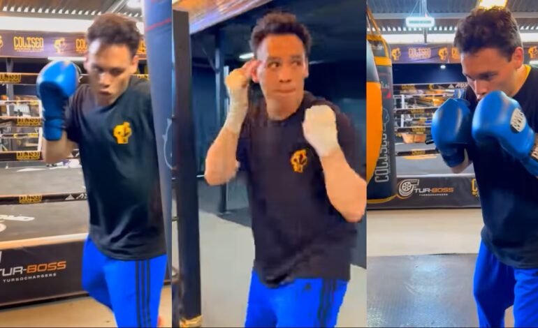  Chávez Jr. reaparece boxeando tras salir del penal de máxima seguridad