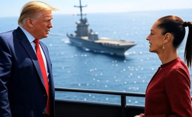  ¿Guerra contra el narco? Buques de EE. UU. llegan al Caribe y Sheinbaum responde