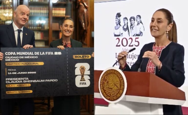  Sheinbaum regalaría su boleto del Mundial 2026 a niña sin recursos que le guste el fut