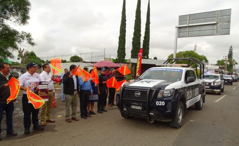  Implementa Policía Vial Estatal “Piensa, Lleguemos a Salvo” en San Sebastián Tutla