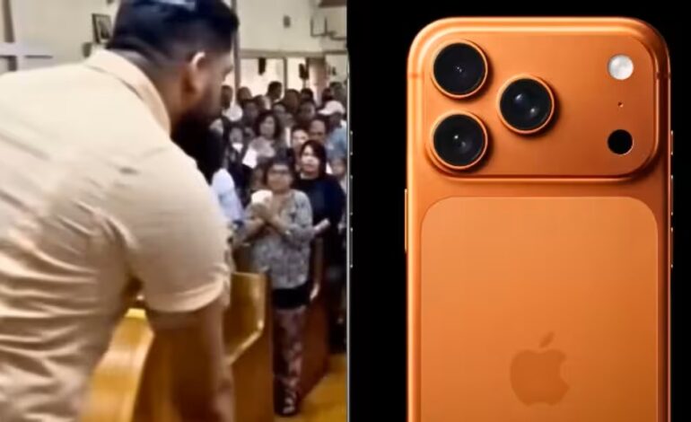  Pastor pide dinero para comprar el iPhone 17 Pro Max por “voluntad de Dios”