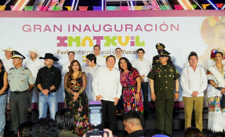  Oaxaca en Yucatán: Saymi Pineda Velasco asistió a la inauguración de la Feria Internacional Xmatkuil 2025