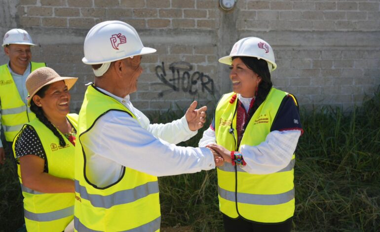  Inaugura Nancy Benítez cinco obras en colonias de Xoxocotlán