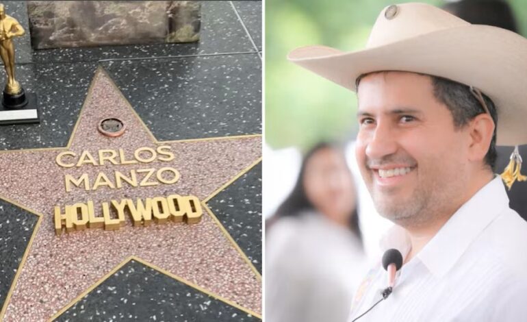  Usuario causa polémica al poner estrella en Hollywood con el nombre de Carlos Manzo, exalcalde asesinado en Michoacán
