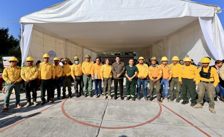  Insta Salomón Jara Cruz a una colaboración efectiva para el combate de incendios forestales