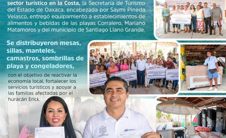  La Costa se levanta, Saymi Pineda Velasco entrega apoyos y cumple con las familias afectadas