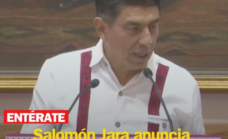  Salomón Jara anuncia cambios en su gabinete para la próxima semana