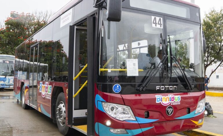  Gobierno de Oaxaca pone en marcha tres nuevas rutas del BinniBus; suman 18 en operación