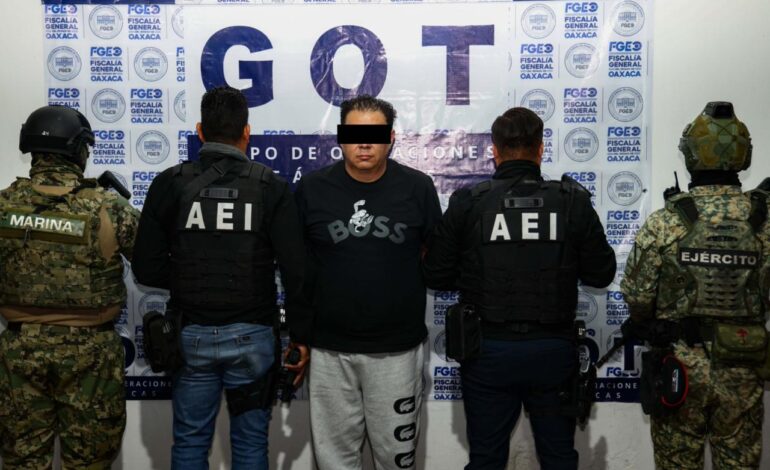  Capturan a jefe de plaza que operaba en zona limítrofe entre Oaxaca y Veracruz