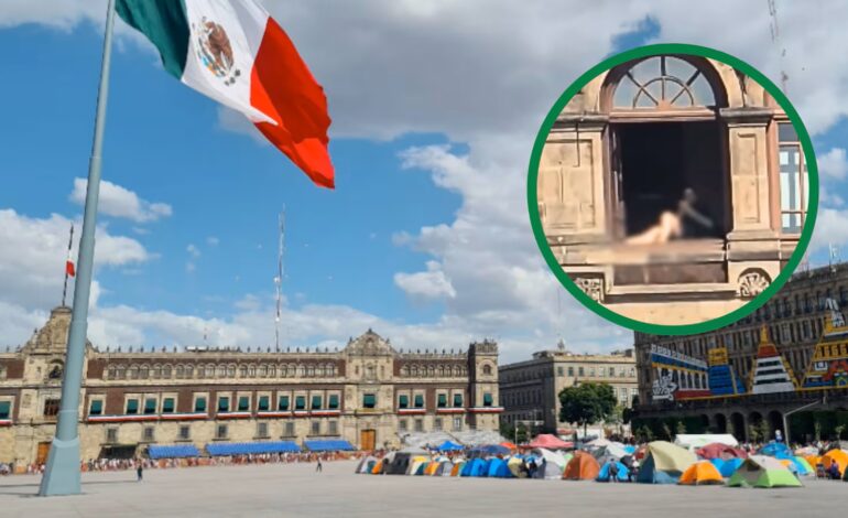  Revelan identidad de la mujer captada en el balcón de Palacio Nacional