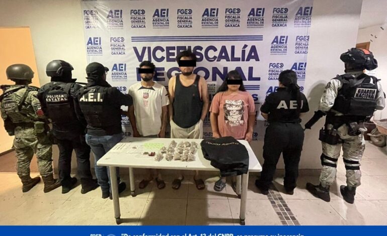 Tres detenidos y aseguramientos durante cateo en Valdeflores