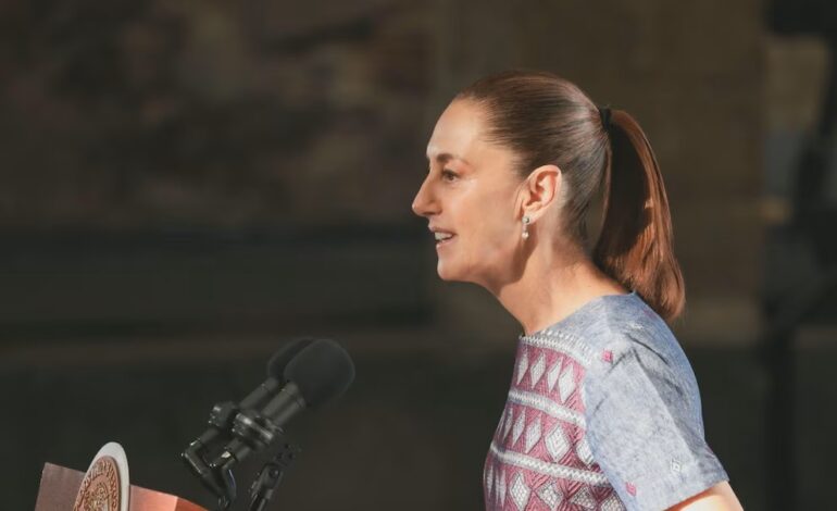  Sheinbaum afirma desde Palenque que “ningún gobierno extranjero puede entrar en nuestro territorio”