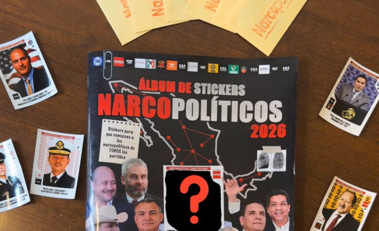  ¿Coleccionar narcopolíticos? Periodistas lanzan ”narco-álbum” con más de 160 estampas